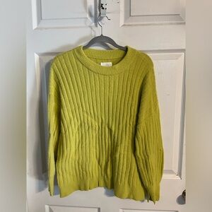 Aerie Bright Yellow Ribbed Women's Sweater